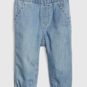 Old Navy Baby Boy Denim Joggers - size 6-12 months